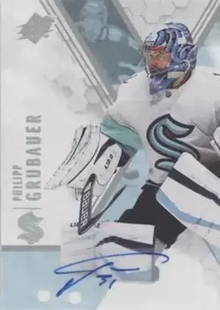 2021-22 SPx - Autographs #31 - Philipp Grubauer - Seattle Kraken
