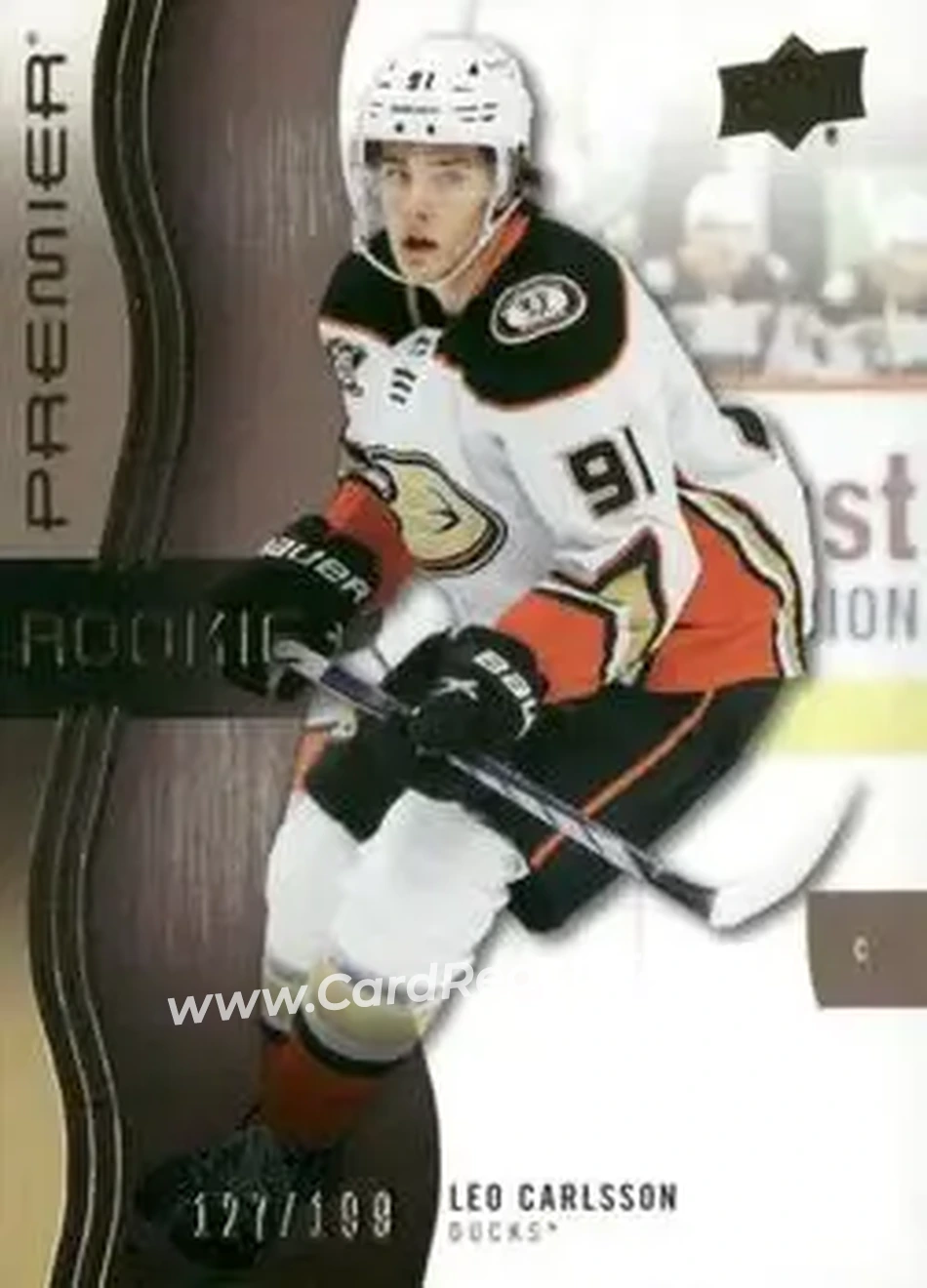 2023-24 Upper Deck Premier - Bronze #150 - Leo Carlsson - Anaheim Ducks - Front