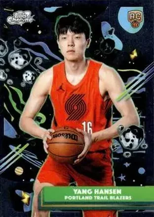 2025-26 Topps Chrome Cosmic #73 - Yang Hansen - Portland Trail Blazers