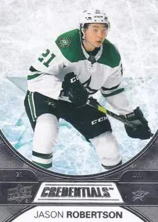2021-22 Upper Deck Credentials #14 - Jason Robertson - Dallas Stars