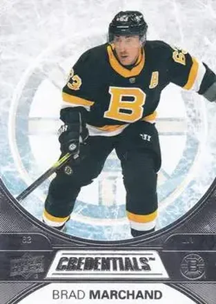 2021-22 Upper Deck Credentials #20 - Brad Marchand - Boston Bruins