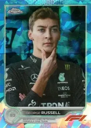 2022 Topps Chrome Sapphire Edition Formula 1 #18 - George Russell - Mercedes-AMG Petronas Formula One Team