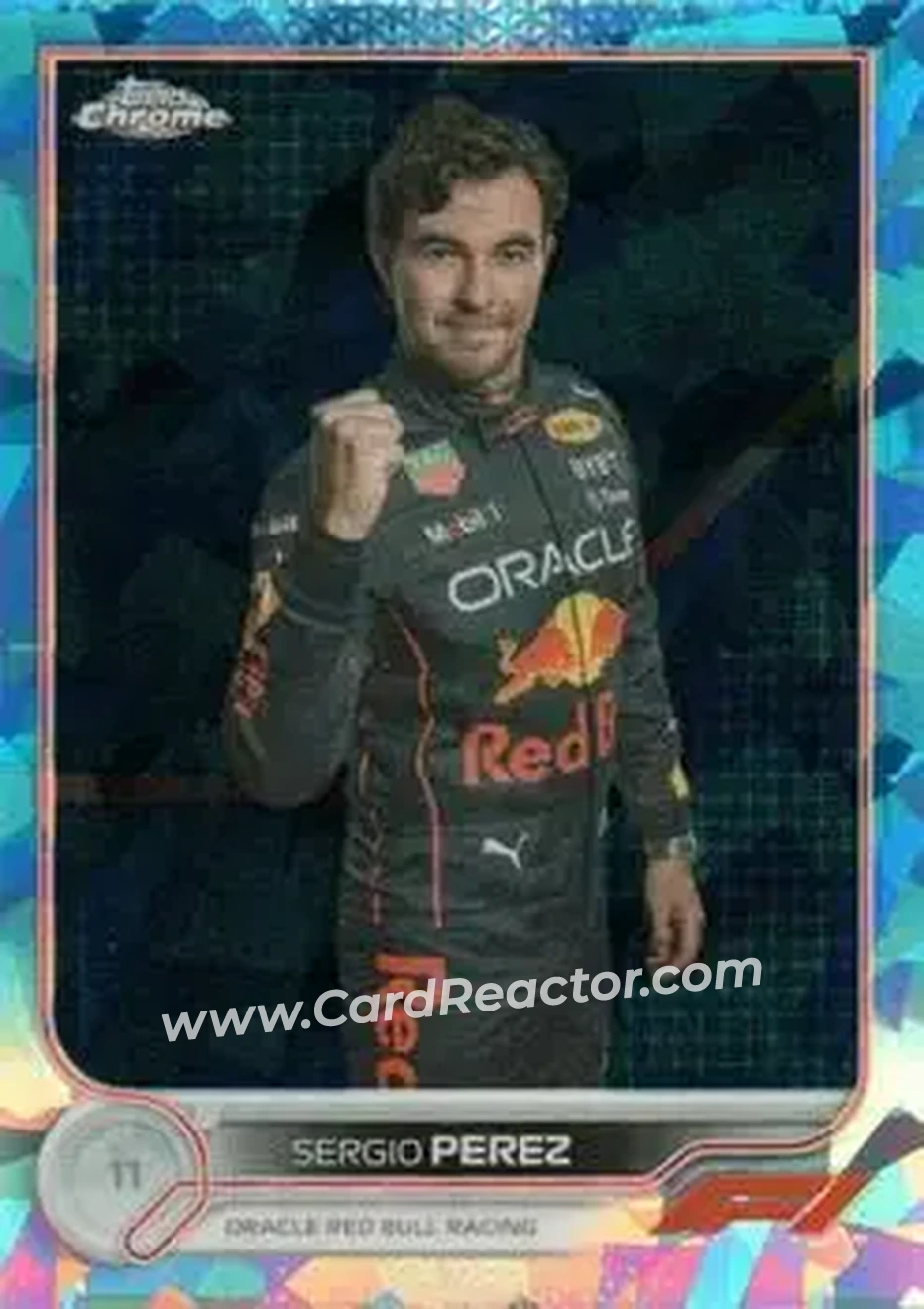 2022 Topps Chrome Sapphire Edition Formula 1 #21 - Sergio Perez - Oracle Red Bull Racing - Front