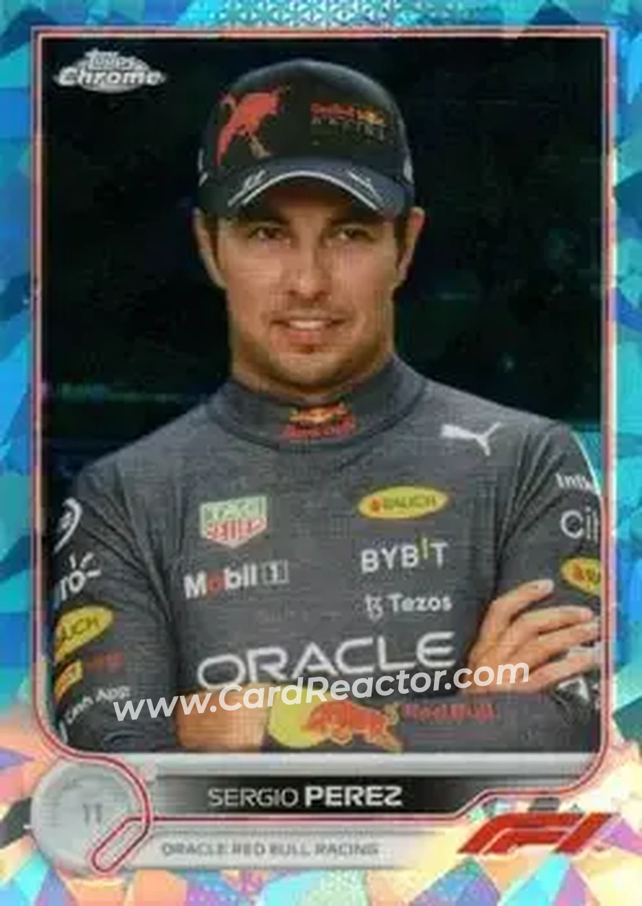 2022 Topps Chrome Sapphire Edition Formula 1 #24 - Sergio Perez - Oracle Red Bull Racing - Front