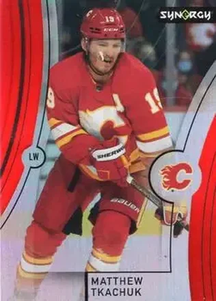 2021-22 Upper Deck Synergy - Red #16 - Matthew Tkachuk - Calgary Flames