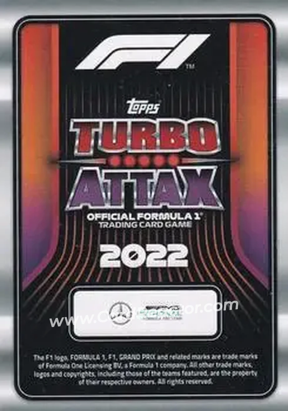 2022 Topps Turbo Attax F1 #21 - Toto Wolff - Mercedes-AMG Petronas Formula One Team - Back