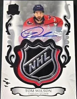 2023-24 Upper Deck The Cup - Black Foil Shield #62 - Tom Wilson - Washington Capitals