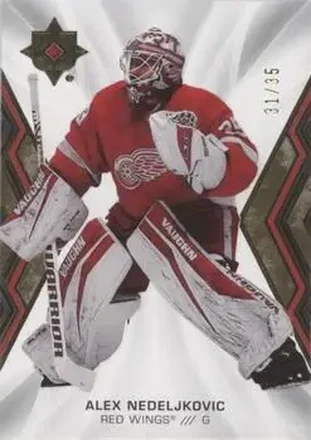 2021-22 Upper Deck Ultimate Collection - Gold #33 - Alex Nedeljkovic - Detroit Red Wings