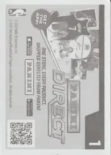 Back of & Card Collection 1 Panini Logo