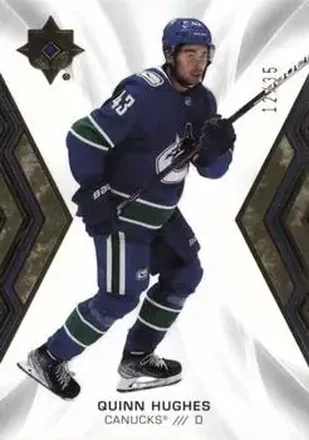 2021-22 Upper Deck Ultimate Collection - Gold #43 - Quinn Hughes - Vancouver Canucks