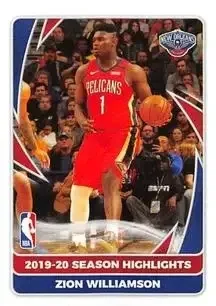 2020-21 Panini NBA Sticker & Card Collection #8 Zion Williamson
