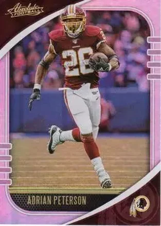 2020 Panini Absolute #6 - Adrian Peterson - Washington Redskins