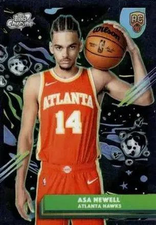 2025-26 Topps Chrome Cosmic #87 - Asa Newell - Atlanta Hawks 2025-26 Topps Chrome Cosmic #87 - Asa Newell - Atlanta Hawks