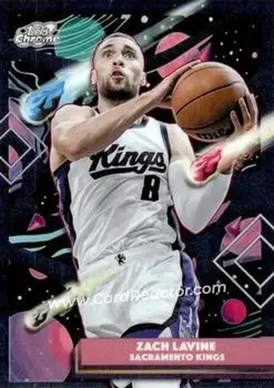 2025-26 Topps Chrome Cosmic #89 - Zach LaVine - Sacramento Kings - Front