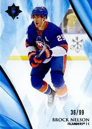2023-24 Upper Deck Ultimate Collection - Blue #43 - Brock Nelson - New York Islanders