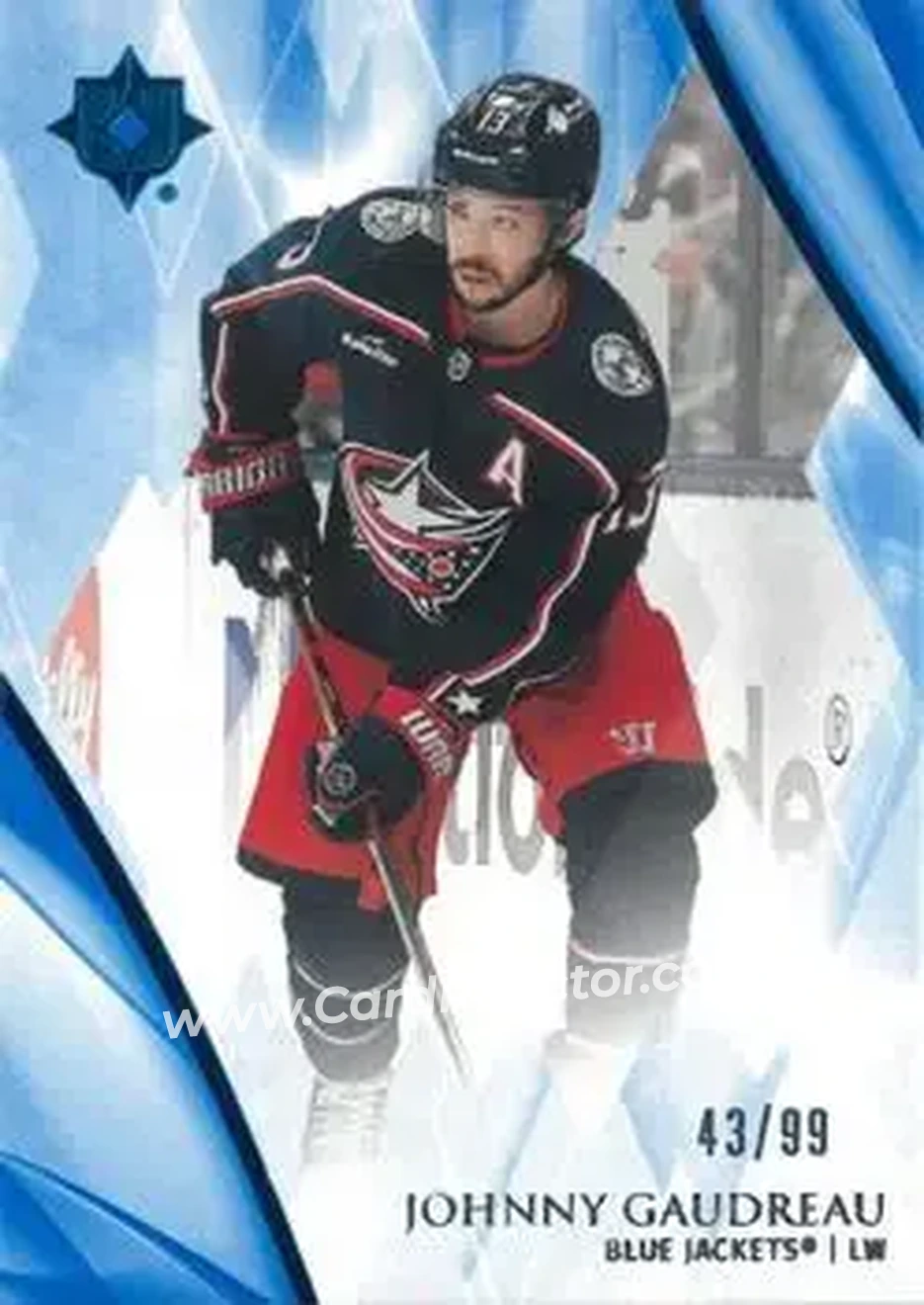 2023-24 Upper Deck Ultimate Collection - Blue #55 - Johnny Gaudreau - Columbus Blue Jackets - Front