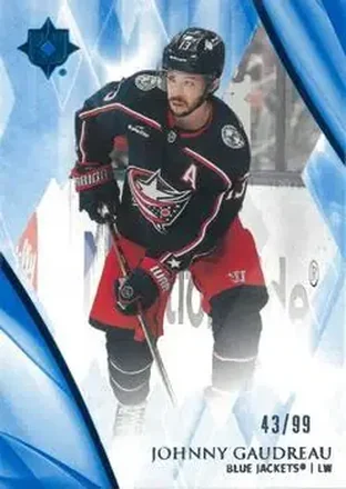2023-24 Upper Deck Ultimate Collection - Blue #55 - Johnny Gaudreau - Columbus Blue Jackets