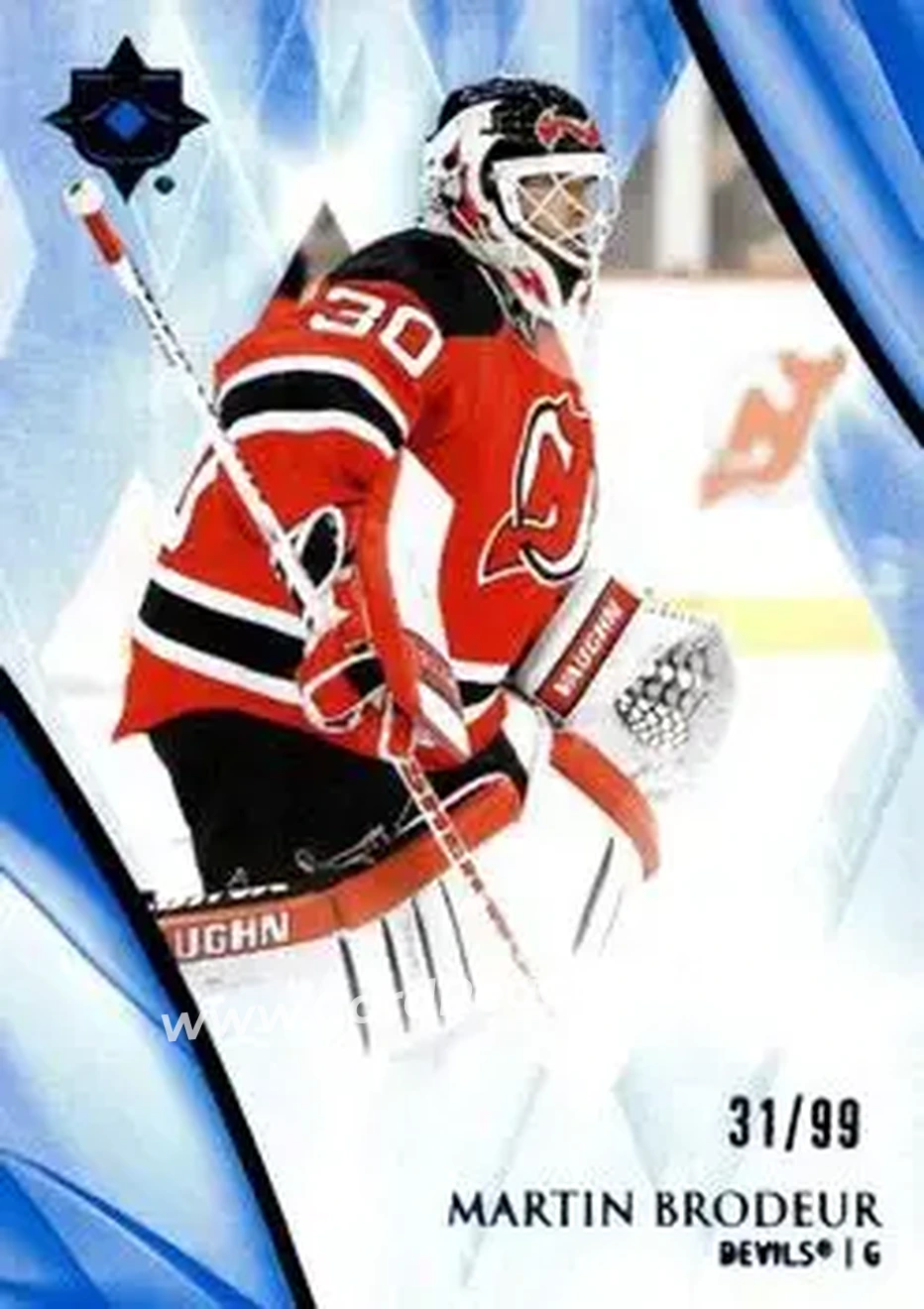 2023-24 Upper Deck Ultimate Collection - Blue #87 - Martin Brodeur - New Jersey Devils - Front