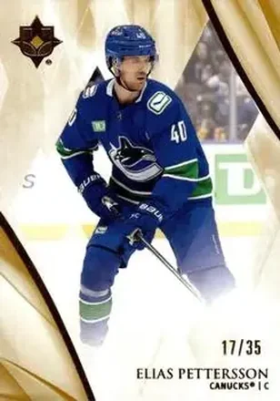 2023-24 Upper Deck Ultimate Collection - Gold #3 - Elias Pettersson - Vancouver Canucks