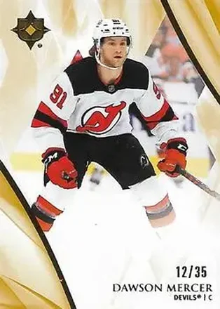 2023-24 Upper Deck Ultimate Collection - Gold #27 - Dawson Mercer - New Jersey Devils