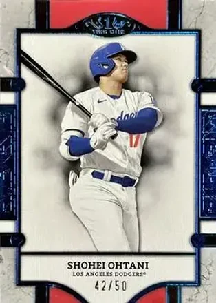 2024 Topps Tier One - Blue Foil #21 - Shohei Ohtani - Los Angeles Dodgers