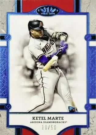 2024 Topps Tier One - Blue Foil #25 - Ketel Marte - Arizona Diamondbacks