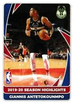 2020-21 Panini NBA Sticker & Card Collection (European Edition) #3 Giannis Antetokounmpo