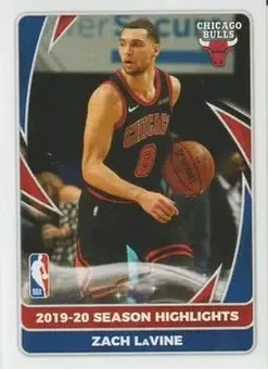 2020-21 Panini NBA Sticker & Card Collection (European Edition) #5 - Zach LaVine - Chicago Bulls