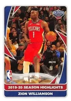 2020-21 Panini NBA Sticker & Card Collection (European Edition) #8 Zion Williamson