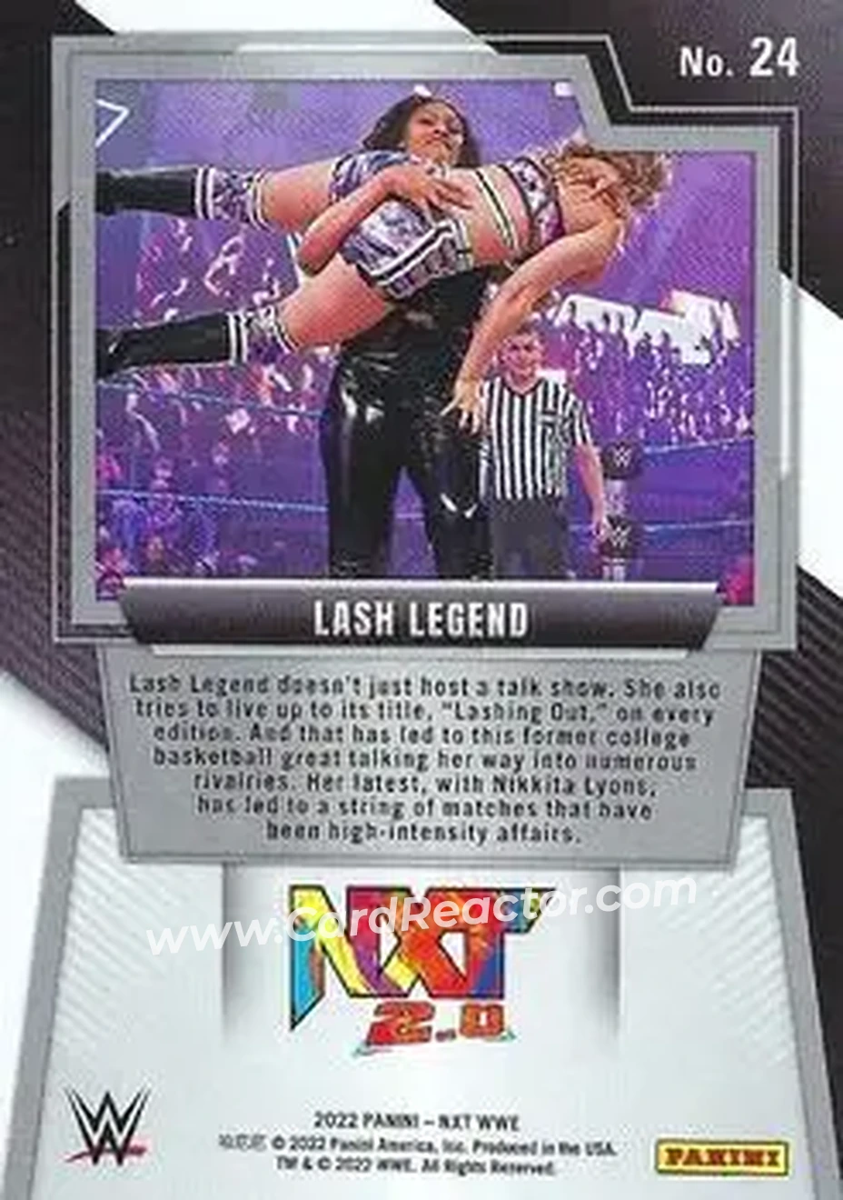2022 Panini NXT 2.0 WWE #24 - Lash Legend - Back
