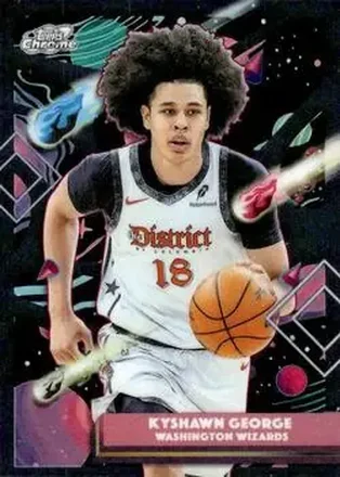 2025-26 Topps Chrome Cosmic #98 - Kyshawn George - Washington Wizards 2025-26 Topps Chrome Cosmic #98 - Kyshawn George - Washington Wizards