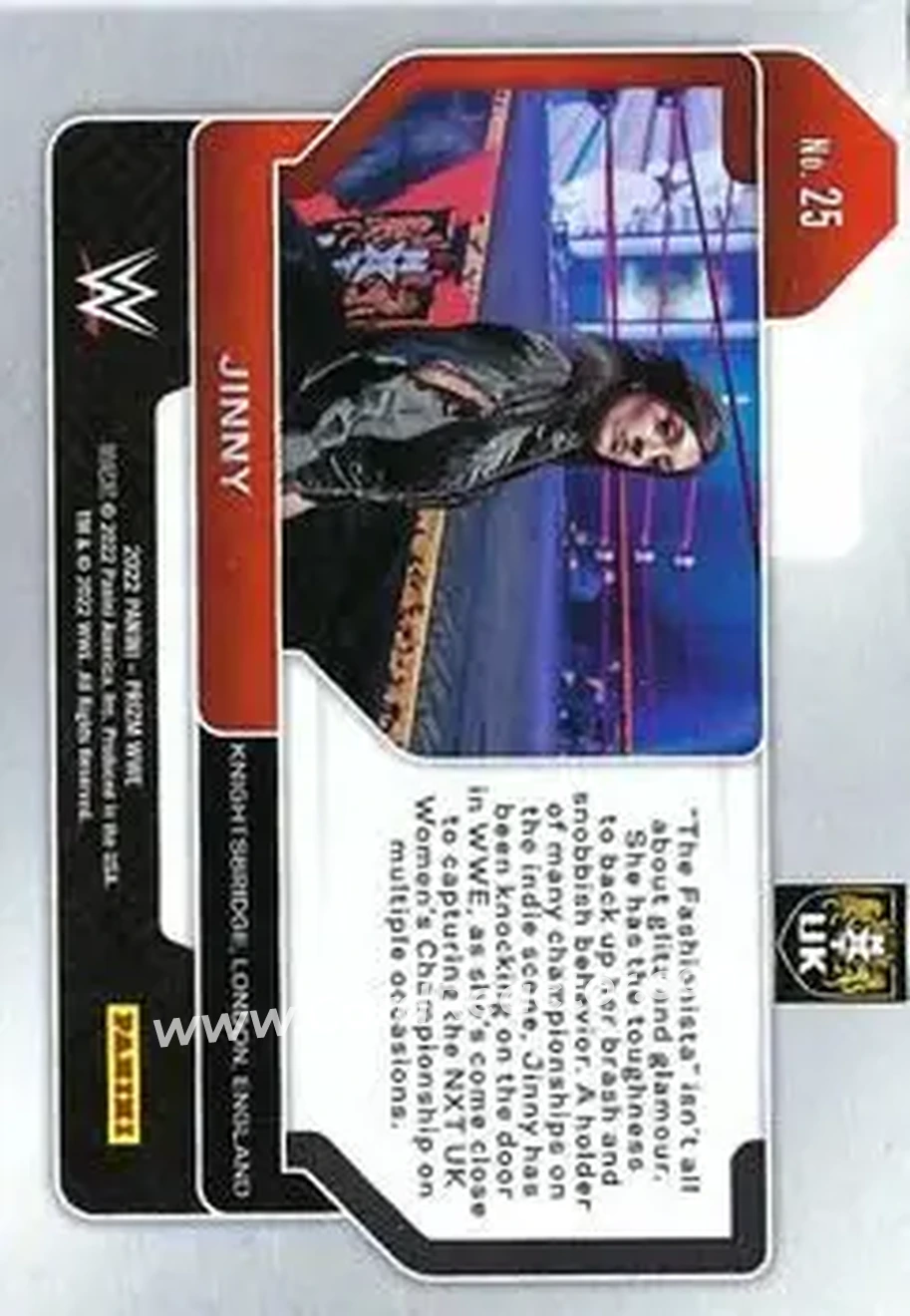 2022 Panini Prizm WWE #25 - Jinny - Back