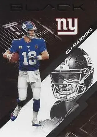 2020 Panini Black #70 - Eli Manning - New York Giants