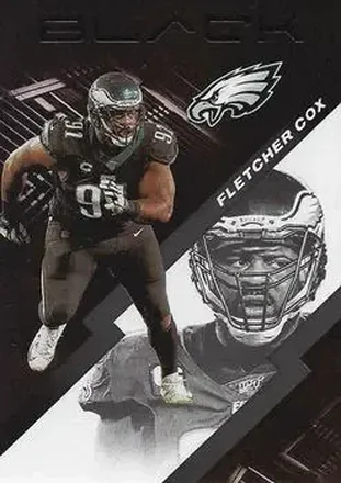 2020 Panini Black #77 - Fletcher Cox - Philadelphia Eagles