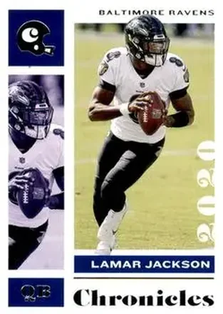 2020 Panini Chronicles #7 - Lamar Jackson - Baltimore Ravens