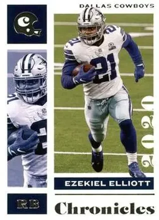 2020 Panini Chronicles #27 - Ezekiel Elliott - Dallas Cowboys