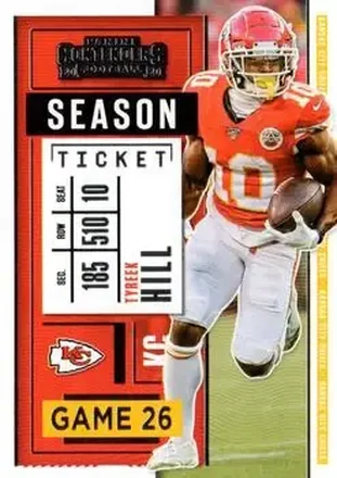 2020 Panini Contenders #3 - Tyreek Hill - Kansas City Chiefs