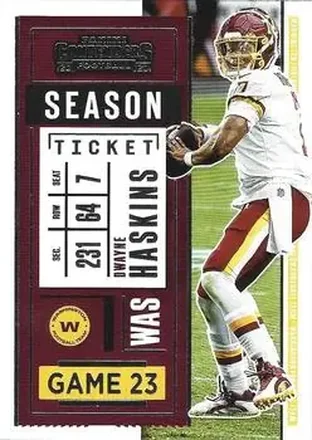 2020 Panini Contenders #6 - Dwayne Haskins - Washington Football Team