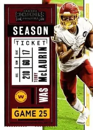 2020 Panini Contenders #8 - Terry McLaurin - Washington Football Team