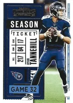 2020 Panini Contenders #9 - Ryan Tannehill - Tennessee Titans