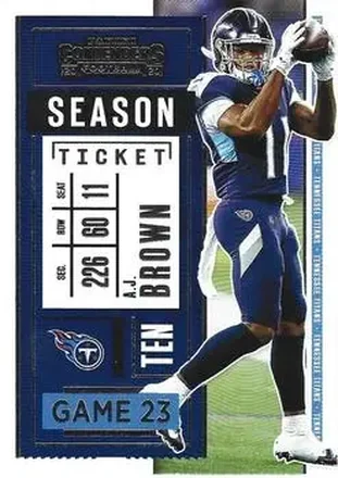 2020 Panini Contenders #10 - A.J. Brown - Tennessee Titans