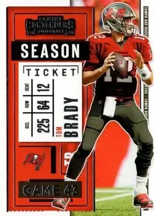 2020 Panini Contenders #12 - Tom Brady - Tampa Bay Buccaneers