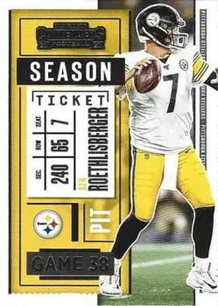 2020 Panini Contenders #16 - Ben Roethlisberger - Pittsburgh Steelers