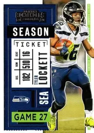 2020 Panini Contenders #21 - Tyler Lockett - Seattle Seahawks