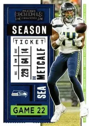 2020 Panini Contenders #22 - DK Metcalf - Seattle Seahawks