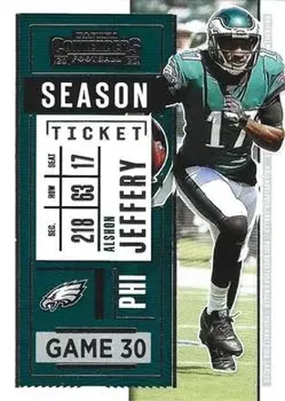 2020 Panini Contenders #27 - Alshon Jeffery - Philadelphia Eagles