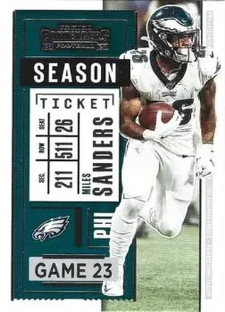 2020 Panini Contenders #28 - Miles Sanders - Philadelphia Eagles
