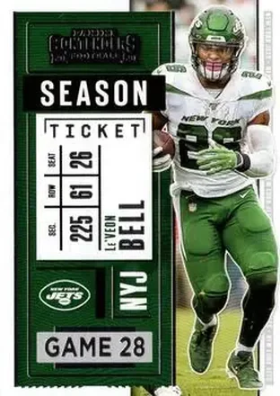 2020 Panini Contenders #33 - Le'Veon Bell - New York Jets