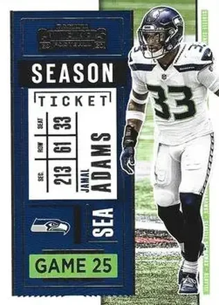 2020 Panini Contenders #34 - Jamal Adams - Seattle Seahawks