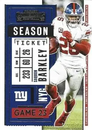 2020 Panini Contenders #35 - Saquon Barkley - New York Giants